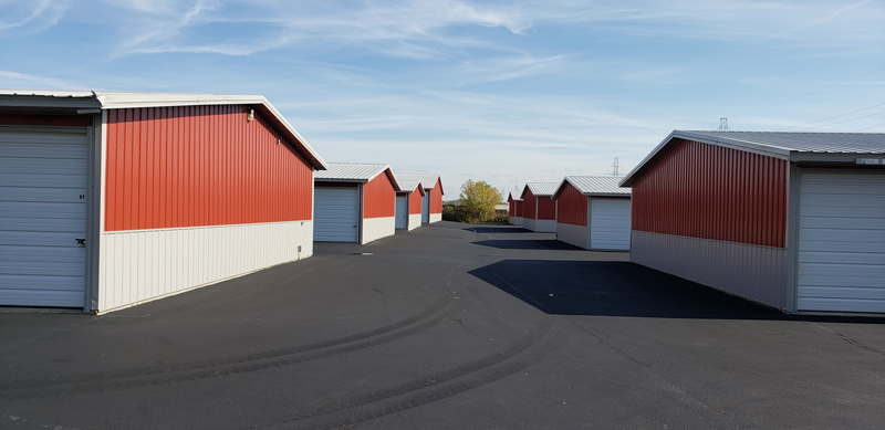 Outdoor view of American Drive Mini Storage units