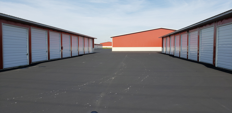 Outdoor view of American Drive Mini Storage units