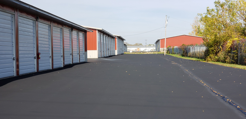 Outdoor view of American Drive Mini Storage units