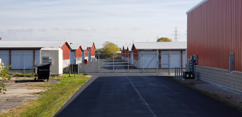 Outdoor view of American Drive Mini Storage units